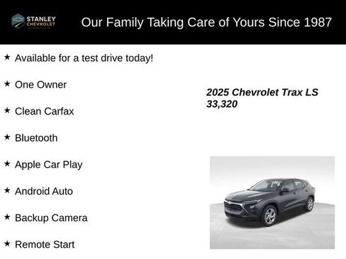 Used 2025 Chevrolet Trax LS w/ LS Convenience Package FWD image 9