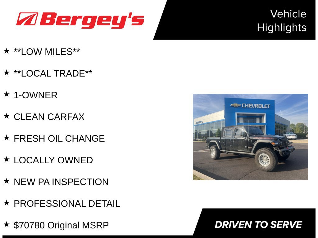 Used 2023 Jeep Gladiator Rubicon w/ LED Lighting Group AWD/4WD image 4