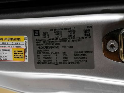 Used 2015 Chevrolet Silverado 1500 W/T w/ WT Convenience Package RWD image 38