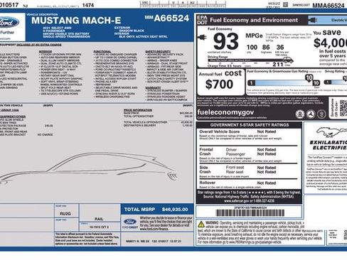 Used 2021 Ford Mustang Mach-E Select AWD/4WD image 5