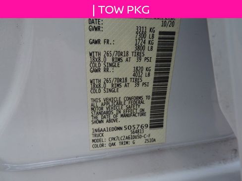 Used 2021 Nissan Titan SV w/ SV Convenience Package image 18