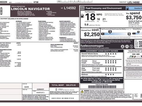 Used 2020 Lincoln Navigator L Reserve w/ Luxury Package AWD/4WD image 2