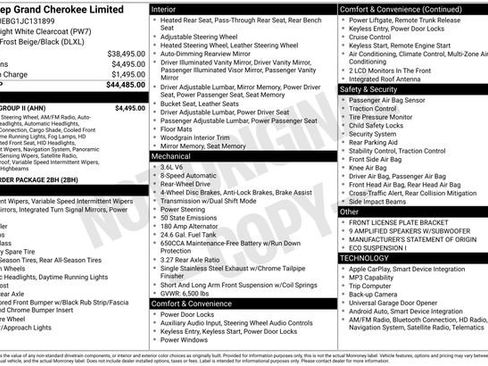 Used 2018 Jeep Grand Cherokee Limited w/ Luxury Group II image 40