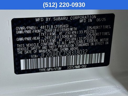 Used 2025 Subaru Crosstrek 2.0i Premium image 40