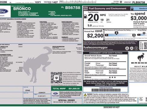 Used 2023 Ford Bronco Outer Banks AWD/4WD image 33