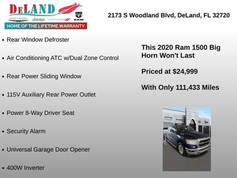 Used 2020 RAM 1500 Big Horn RWD image 6