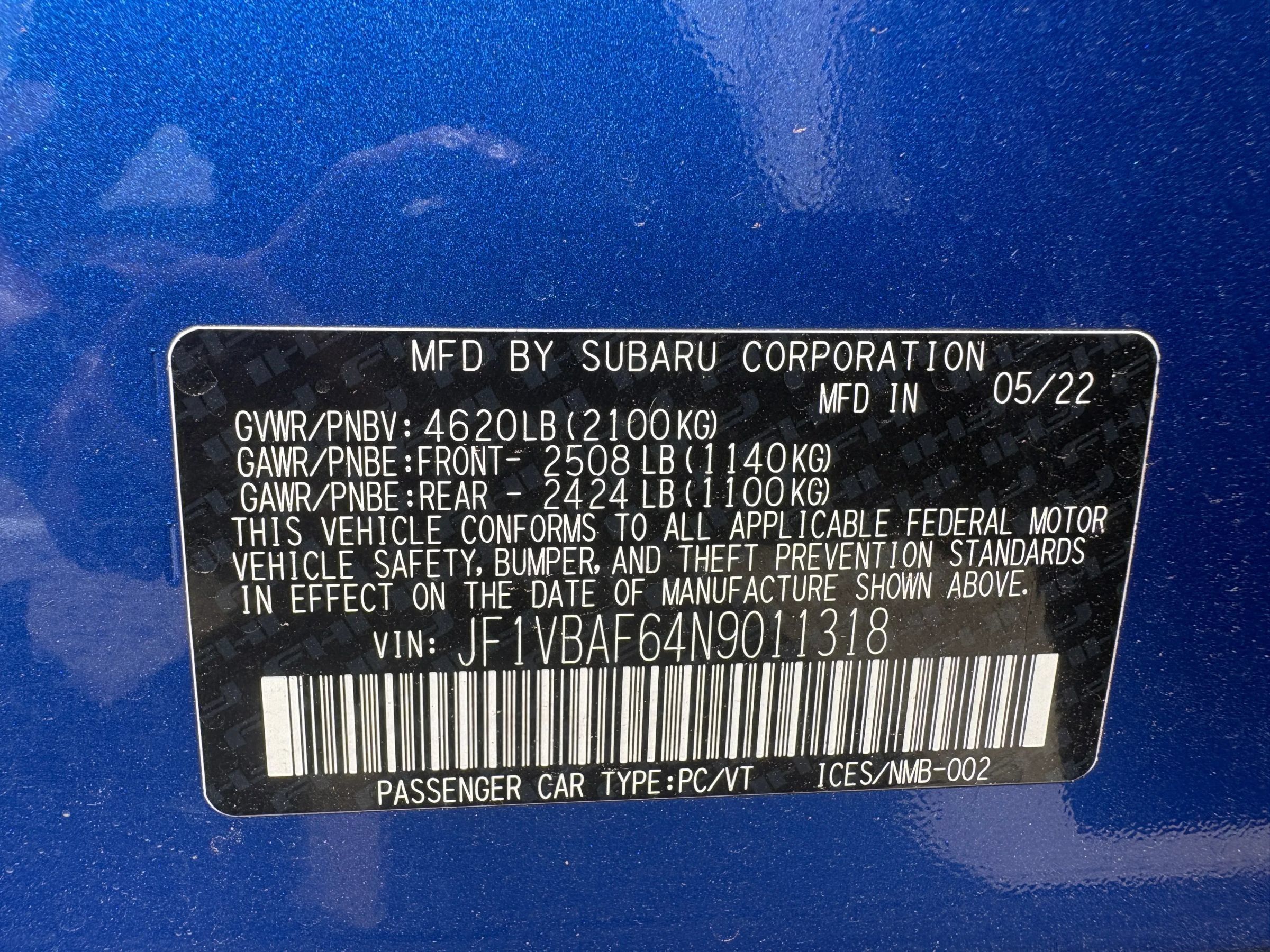 Used 2022 Subaru WRX Premium AWD/4WD image 36