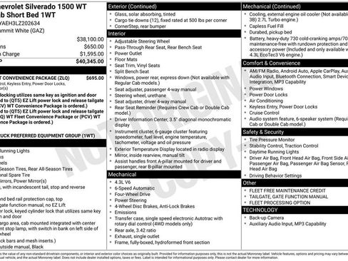 Used 2020 Chevrolet Silverado 1500 W/T w/ WT Fleet Convenience Package image 5