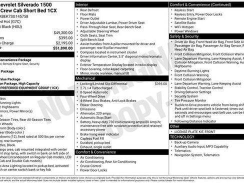Certified 2025 Chevrolet Silverado 1500 Custom AWD/4WD image 26