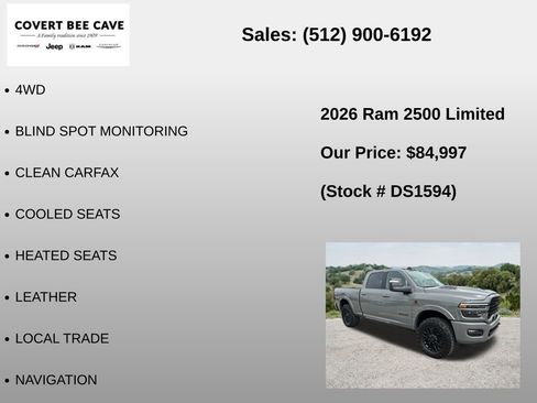 Used 2026 RAM 2500 Limited AWD/4WD image 6