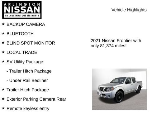Used 2021 Nissan Frontier SV w/ SV Utility Package AWD/4WD image 7