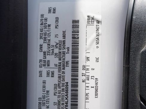 Used 2020 Ford Transit 150 Low Roof w/ Upfitter Package RWD image 24