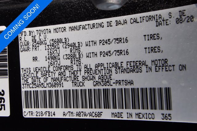Used 2020 Toyota Tacoma SR AWD/4WD image 6