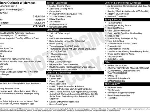Used 2023 Subaru Outback Wilderness image 2