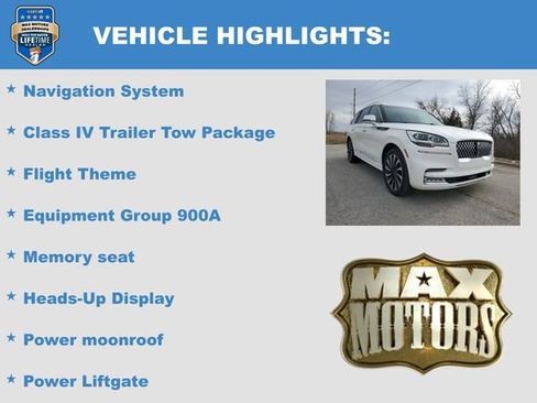 Used 2020 Lincoln Aviator Black Label Grand Touring w/ Class IV Trailer Tow Package image 6