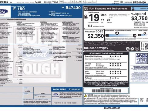 Used 2023 Ford F150 Lariat w/ Equipment Group 502A High AWD/4WD image 7