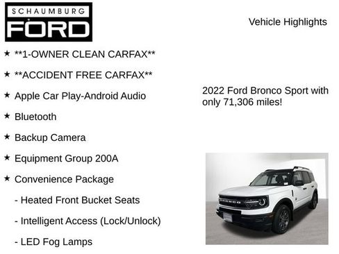 Used 2022 Ford Bronco Sport Big Bend w/ Convenience Package AWD/4WD image 8