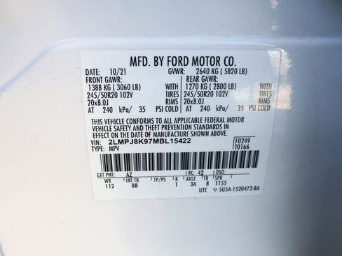 Used 2021 Lincoln Nautilus Reserve w/ Cargo Utility Package image 41