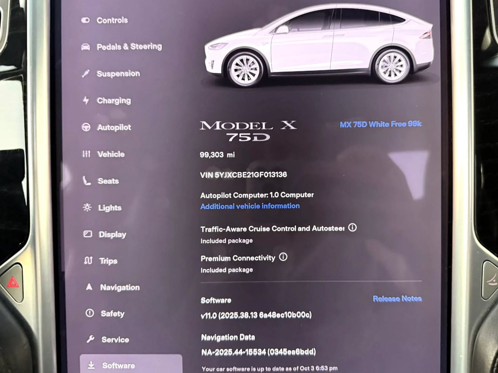 Used 2016 Tesla Model X 75D AWD/4WD image 15