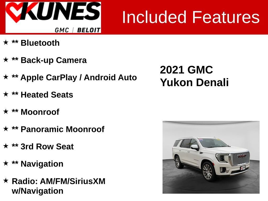 Used 2021 GMC Yukon Denali w/ Denali Ultimate Package AWD/4WD image 2