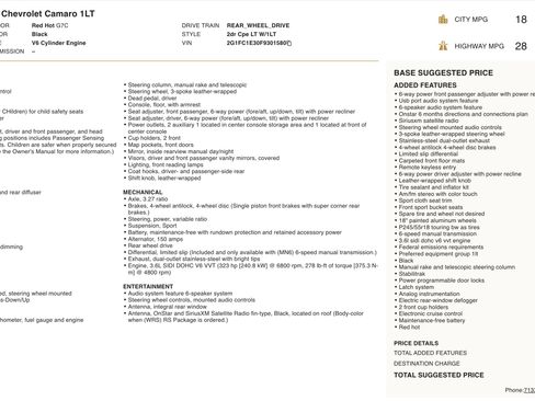 Used 2015 Chevrolet Camaro LT image 4