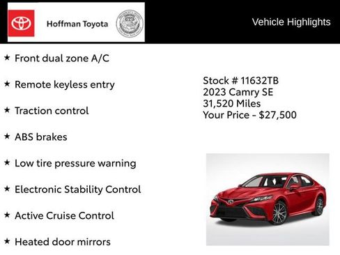 Used 2023 Toyota Camry SE AWD/4WD image 5