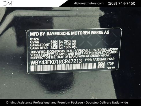 Used 2024 BMW i5 M60 w/ Premium Package AWD/4WD image 52