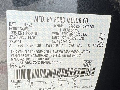 Used 2022 Lincoln Aviator Reserve w/ Equipment Group 201A AWD/4WD image 33