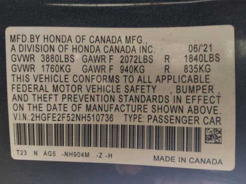 Used 2022 Honda Civic Sport image 33
