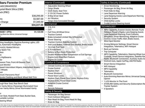 Used 2024 Subaru Forester Premium w/ POP Package 1 AWD/4WD image 6