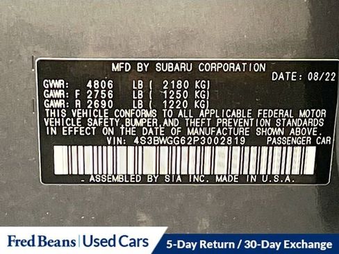 Used 2023 Subaru Legacy Sport image 36