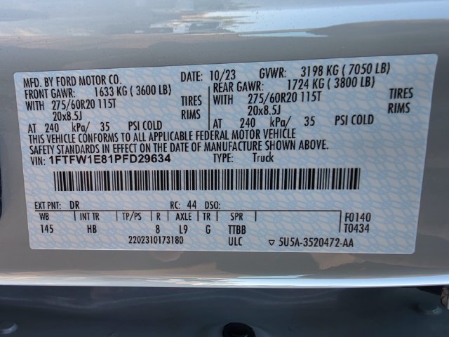Used 2023 Ford F150 Lariat w/ Equipment Group 502A High AWD/4WD image 33