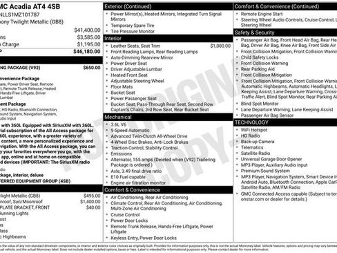 Used 2021 GMC Acadia AT4 w/ Trailering Package AWD/4WD image 2