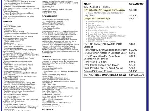 Used 2023 Porsche Taycan w/ Premium Package image 55