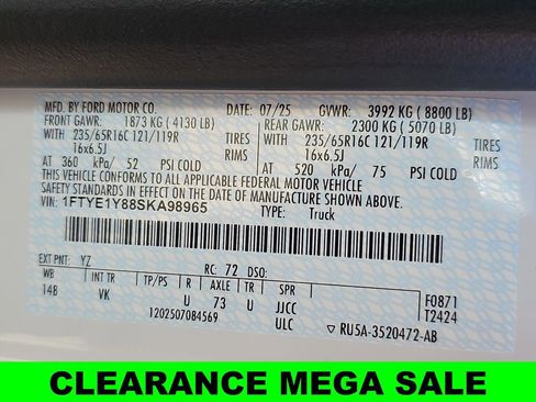 New 2025 Ford Transit 150 Base image 43