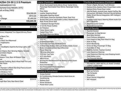 New 2025 MAZDA CX-50 AWD 2.5 S w/ Cargo Package image 4