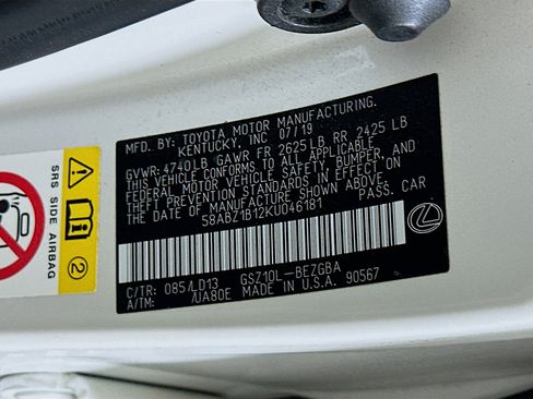 Used 2019 Lexus ES 350 w/ Premium Package FWD image 12