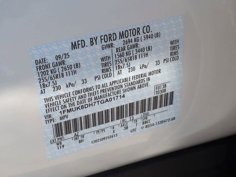 New 2026 Ford Explorer Active image 38