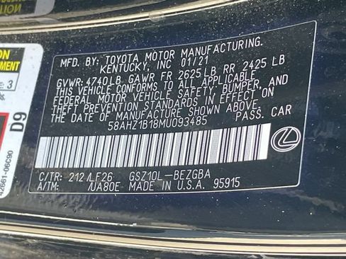 Used 2021 Lexus ES 350 F Sport w/ Special Edition FWD image 15