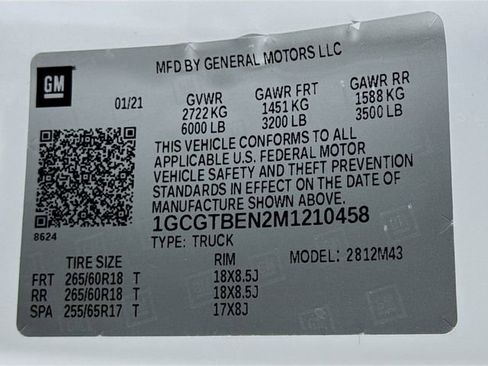 Used 2021 Chevrolet Colorado W/T w/ Custom Special Edition AWD/4WD image 16