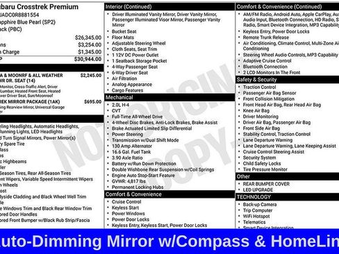 Used 2024 Subaru Crosstrek 2.0i Premium image 8