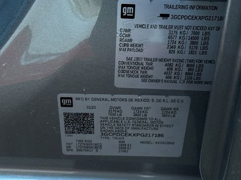 Certified 2023 Chevrolet Silverado 1500 Custom Trail Boss image 34