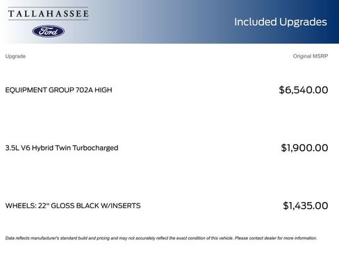 Certified 2025 Ford F150 Platinum w/ Equipment Group 702A High image 5