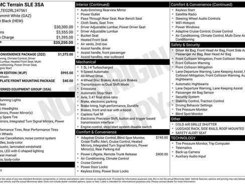 Certified 2024 GMC Terrain SLE w/ Driver Convenience Package AWD/4WD image 2