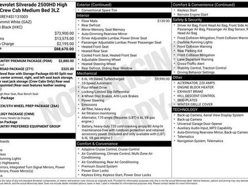 Used 2025 Chevrolet Silverado 2500 High Country w/ High Country Premium Package AWD/4WD image 7