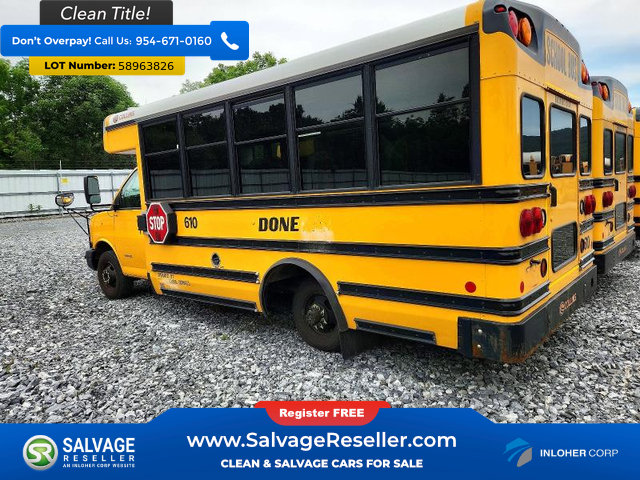 Used 2014 Chevrolet Express 4500 w/ School Bus Package RWD image 4