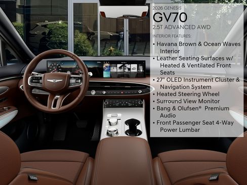 New 2026 Genesis GV70 2.5T Advanced AWD/4WD image 17