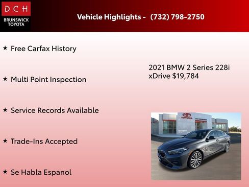 Used 2021 BMW 228i xDrive Gran Coupe w/ Convenience Package image 4