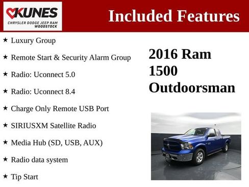 Used 2016 RAM 1500 Outdoorsman AWD/4WD image 3
