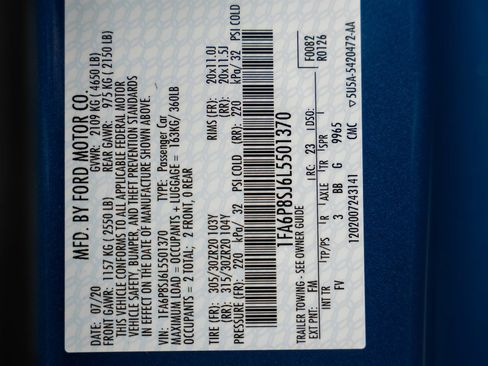 Used 2020 Ford Mustang Shelby GT500 w/ Carbon Fiber Track Pack RWD image 66